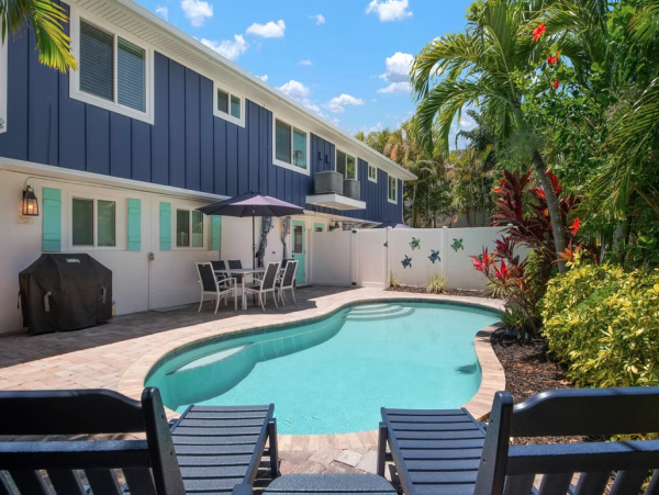 Charming Beach Retreat in Holmes Beach with Private Pool